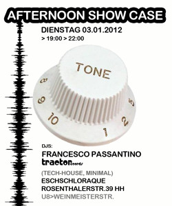 FRANCESCO PASSANTINO @ ESCHSCHLORAQUE BERLIN 03-01-2012