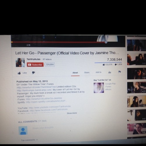 Скачать песню passenger cover by jasmine thompson let her go cover