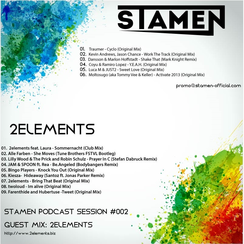 STAMEN PODCAST SESSION #002 - GUEST MIX 2Elements