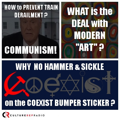 Why is There No Hammer & Sickle on the Coexist Bumper Sticker...?
