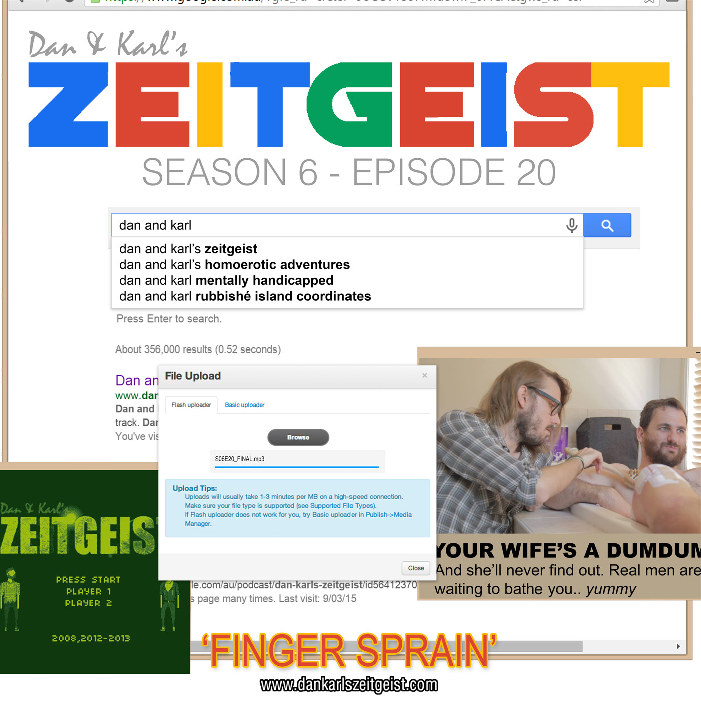 Dan and Karl's Zeitgeist S06E20 - Finger Sprain Dan and Karl's Zeitgeist S06E20 - Finger Sprain