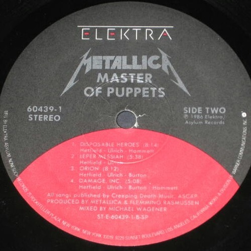 metallica master of puppets album download