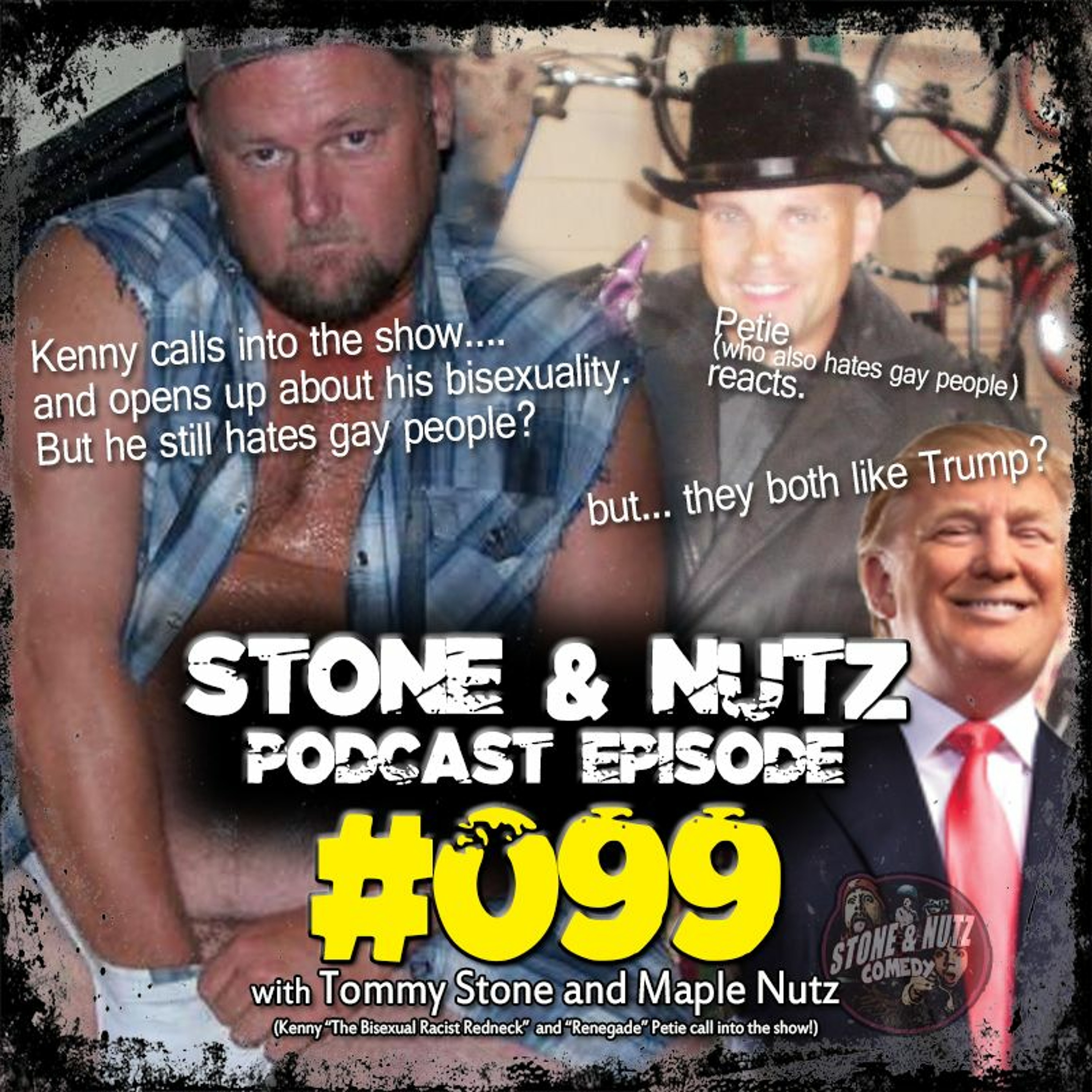 #099: Kenny is a Bisexual who HATES gay people - Redneck Petie reacts - Gay Redneck Hitting on Tommy