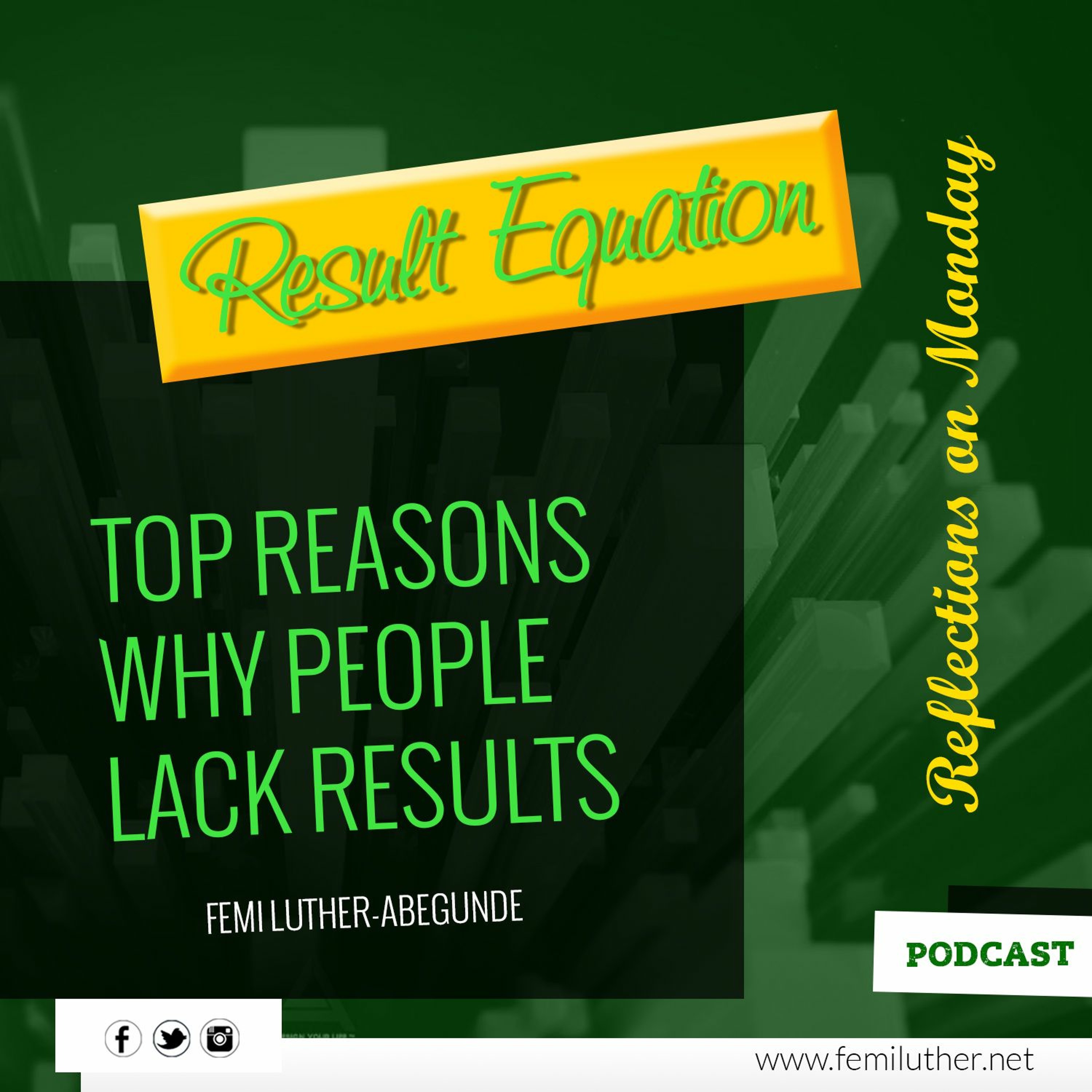 Top Reasons Why People Lack Results