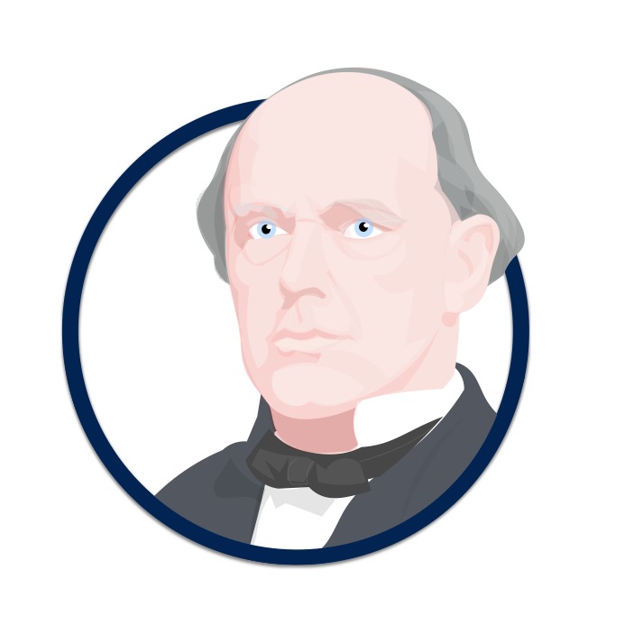 in profile - Salmon P. Chase