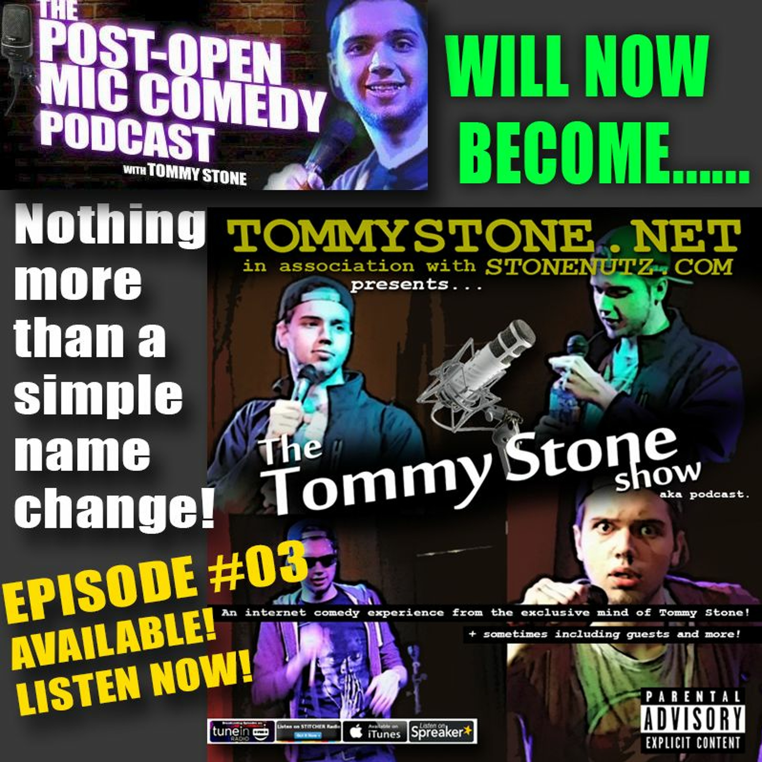 The Tommy Stone Show #03 - Tommy Stone Relaunches The Podcast with a New Name! 6/14/16