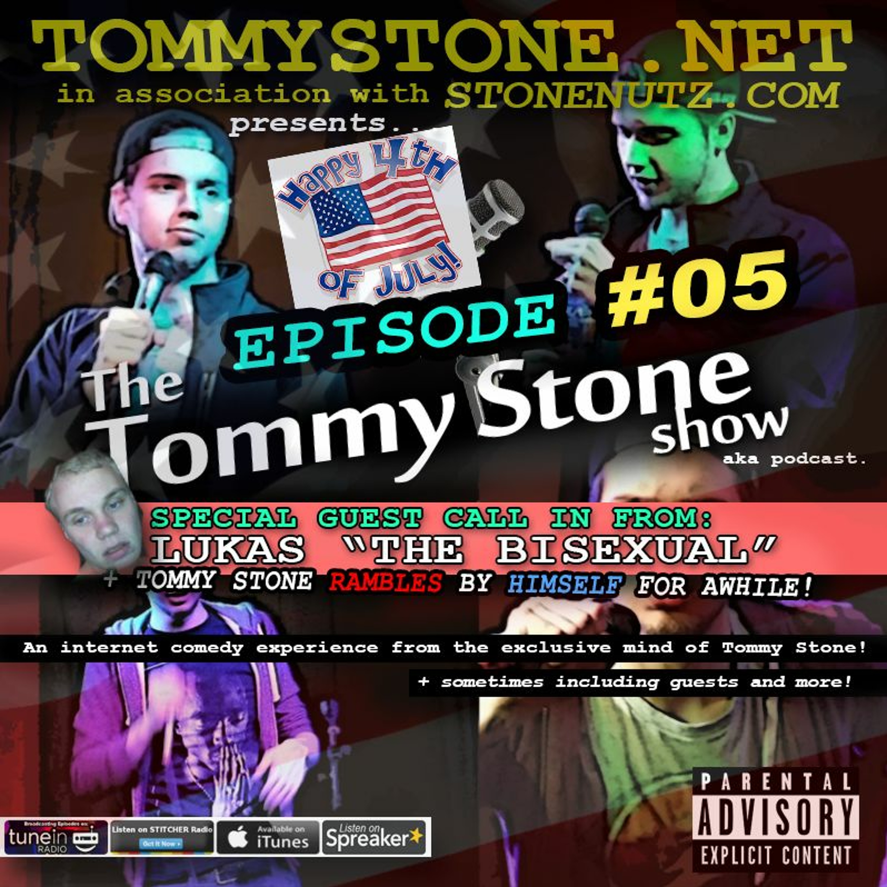 The Tommy Stone Show #05: "Bisexual Lukas" Calls In, Tom Rambles about Females, & life.