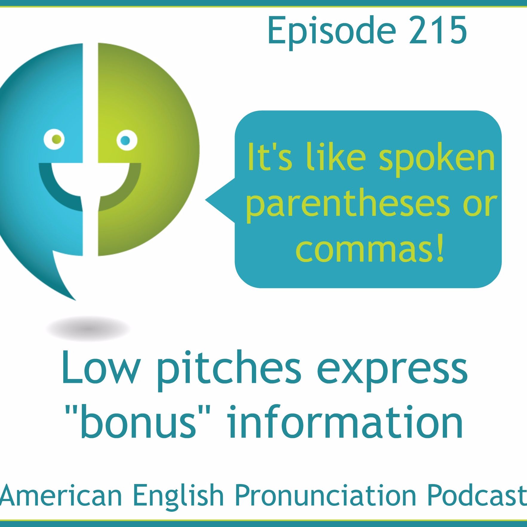 215: Adding "bonus" information by using a low pitch