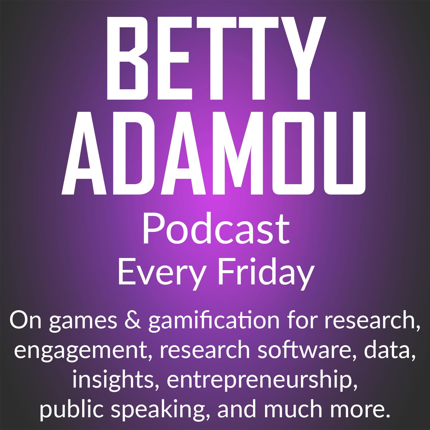 Betty Adamou Podcast #3 On Weds 4th Jan 2017