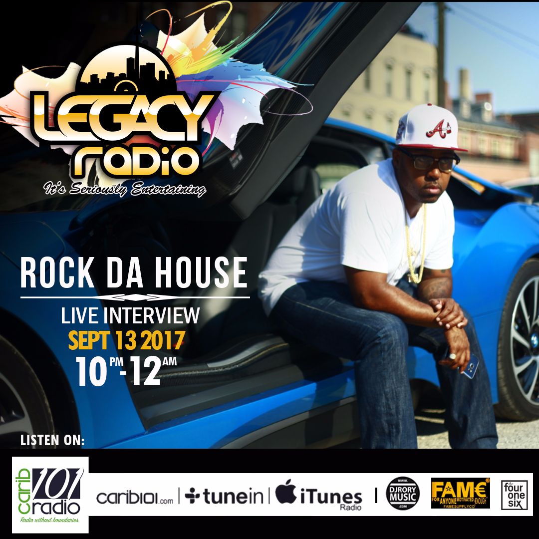 LEGACY RADIO - SEPT 13th - TONY RANGE - ROCK DA HOUSE