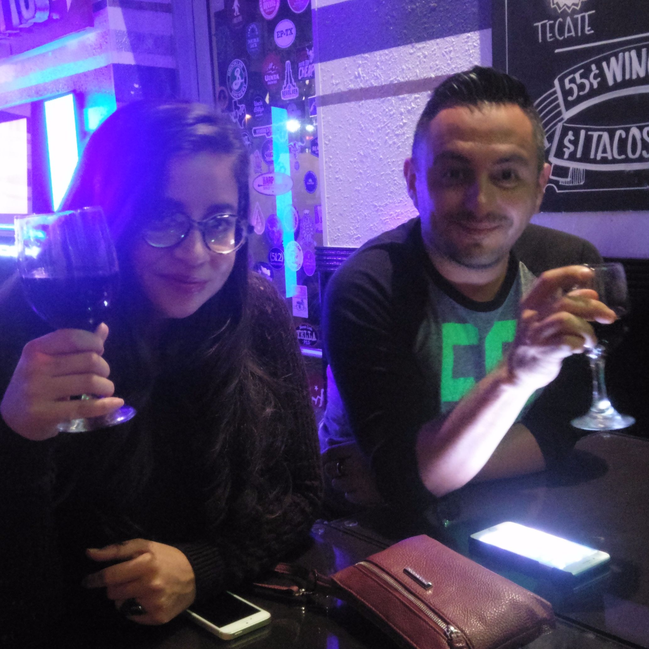 Uriel Posada and Tiana Martinez on Wine