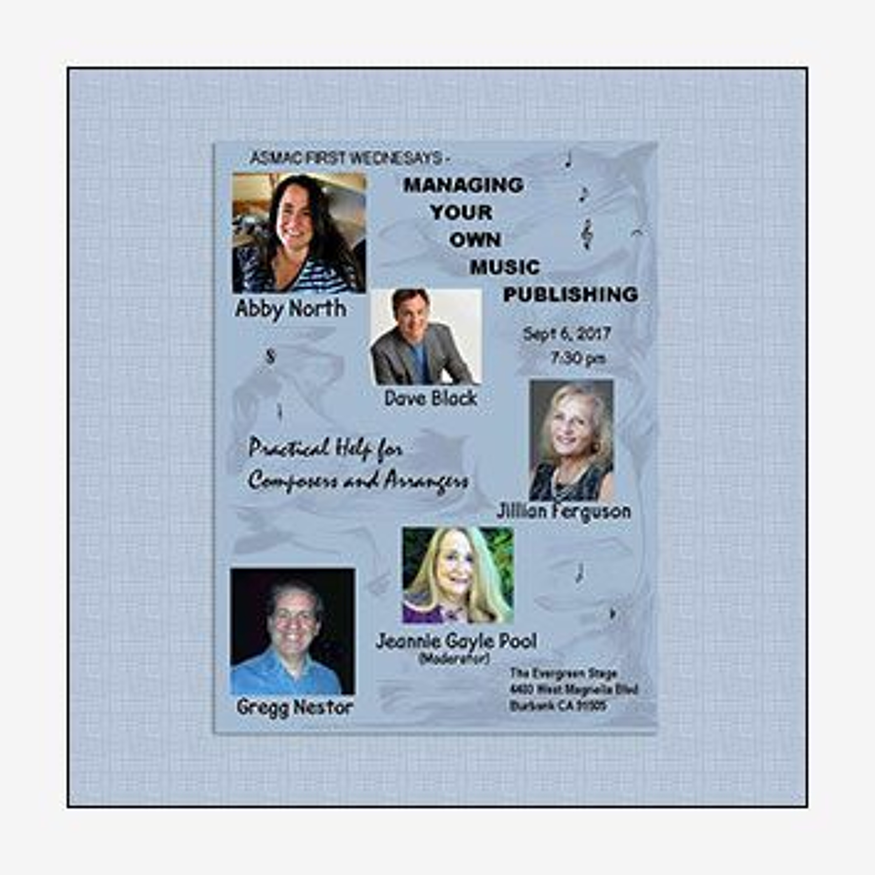 ASMAC First WEDNESDAYS - Music Publishing