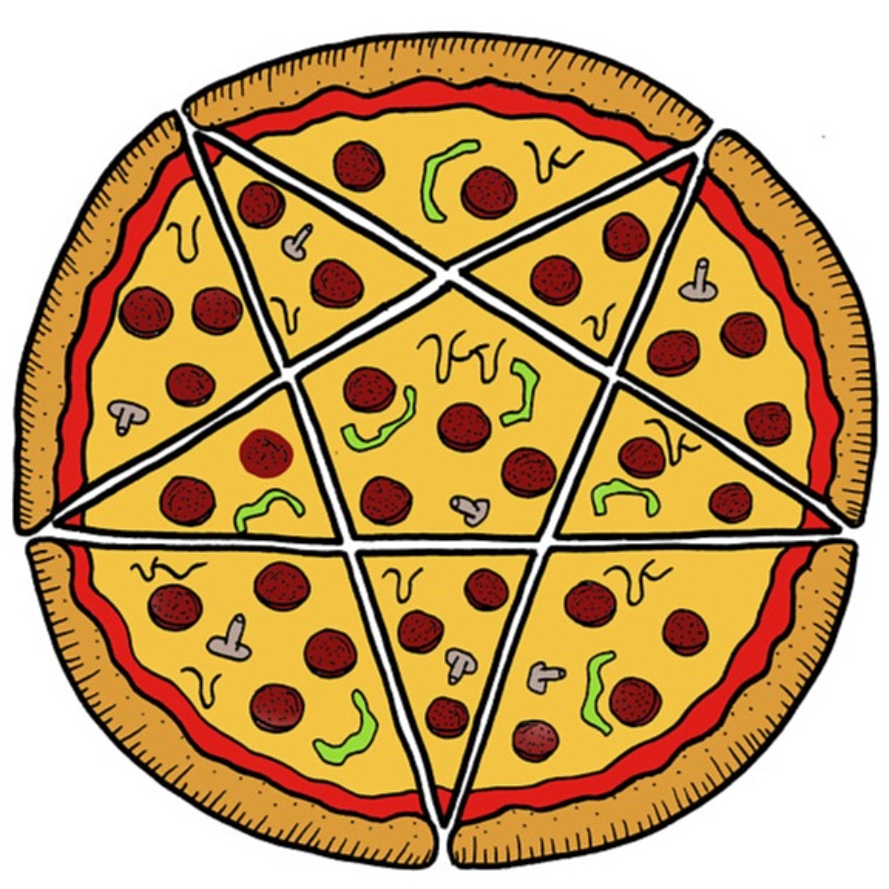 cold pizza party