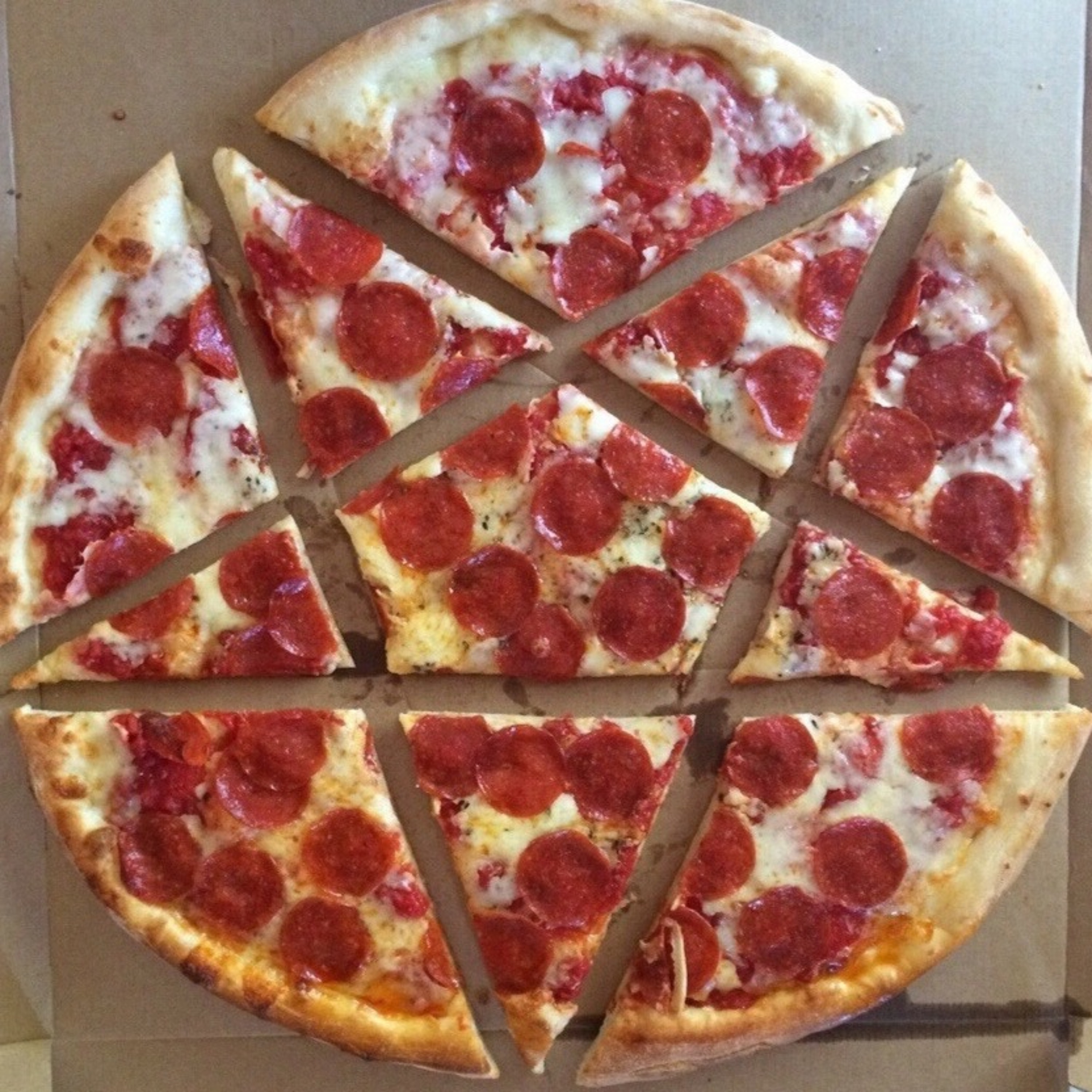 cold pizza party