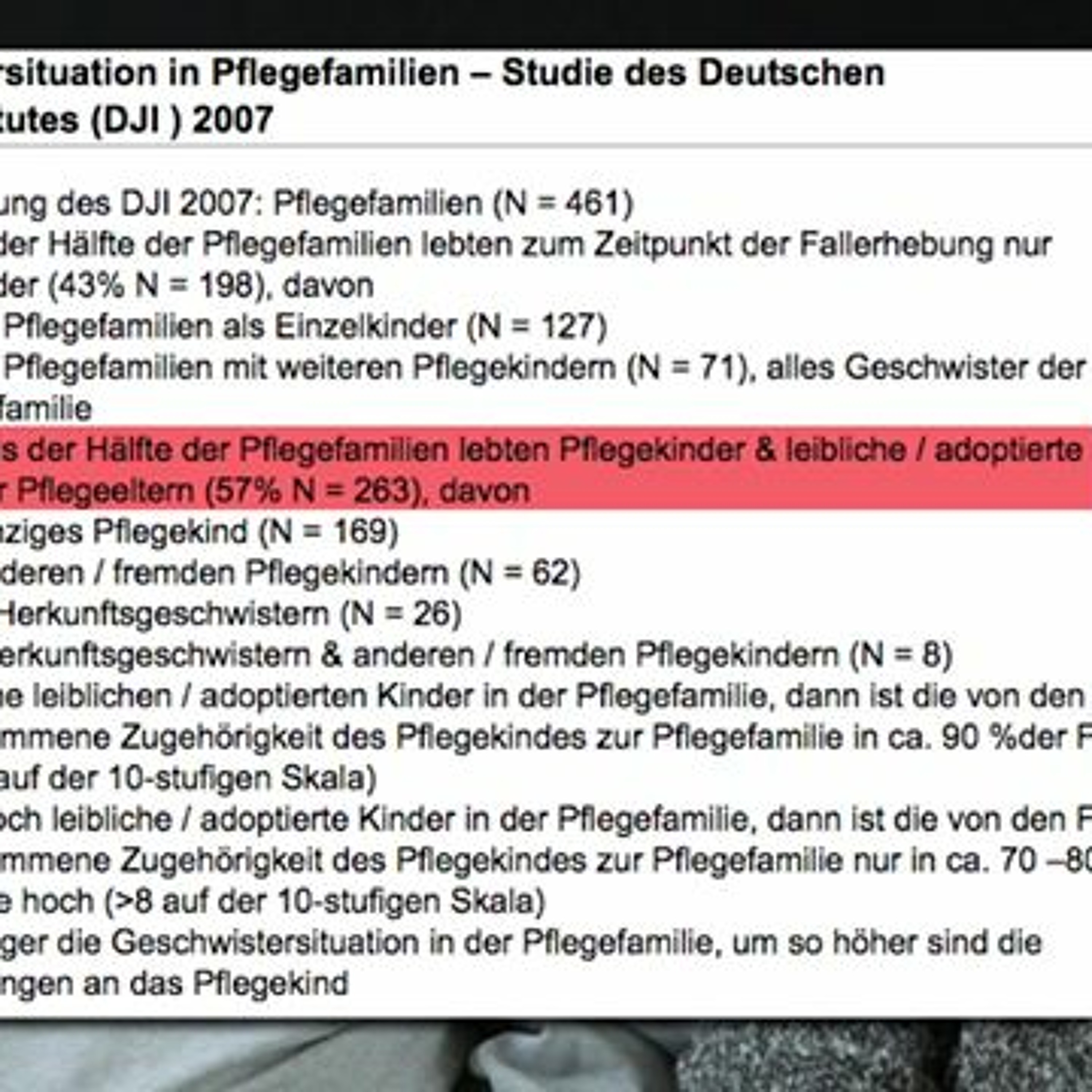 Leibliche Kinder Pflegekinder