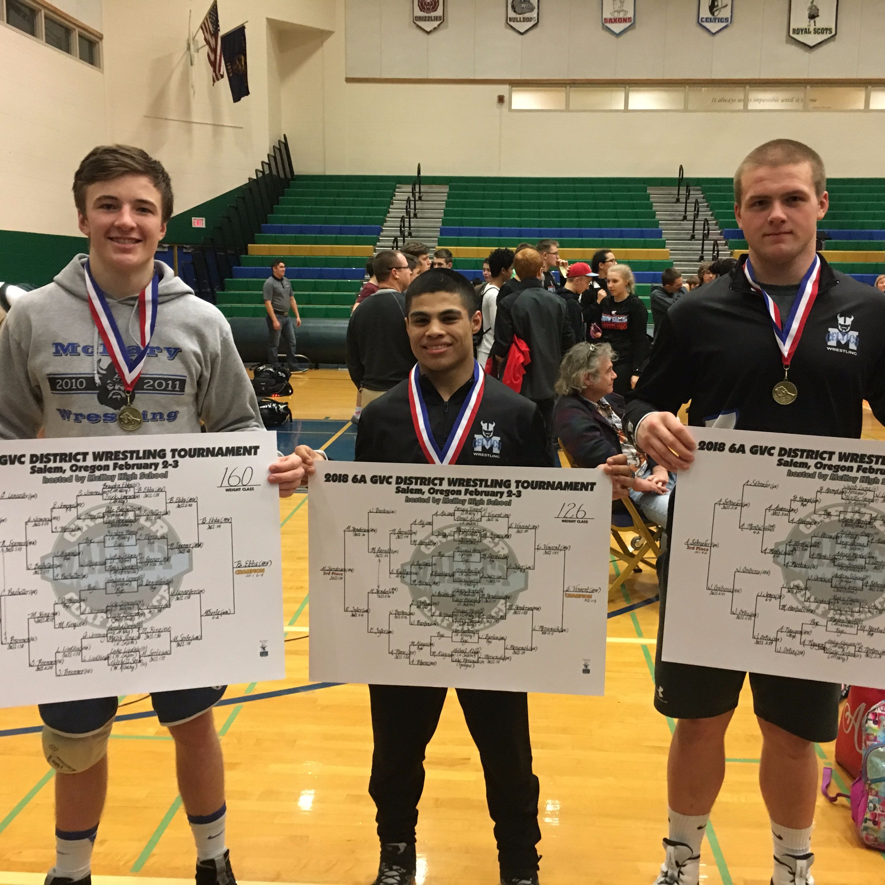 McNary Wrestling district tournament McNary Wrestling district tournament