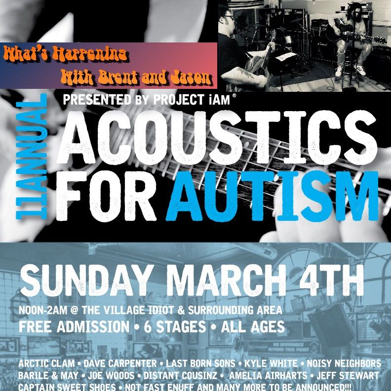 Brad does Acoustic for Autism... We mean, performs at Acoustics for Autism