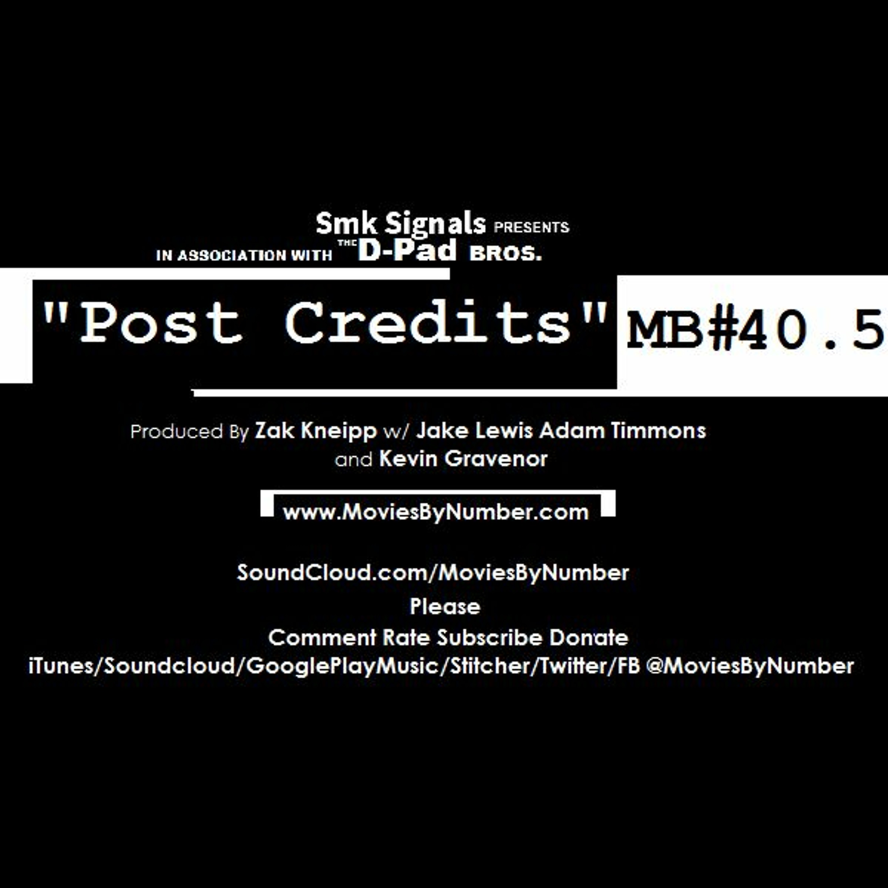 "Post Credits" MB# 40.5