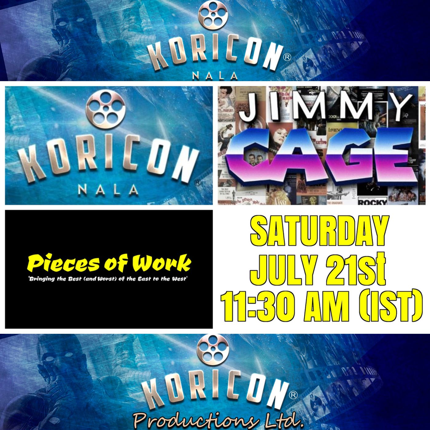 Indian Cinema Podcast Ep #1 - Pieces Of Work | Koricon Nala | Jimmy Cage