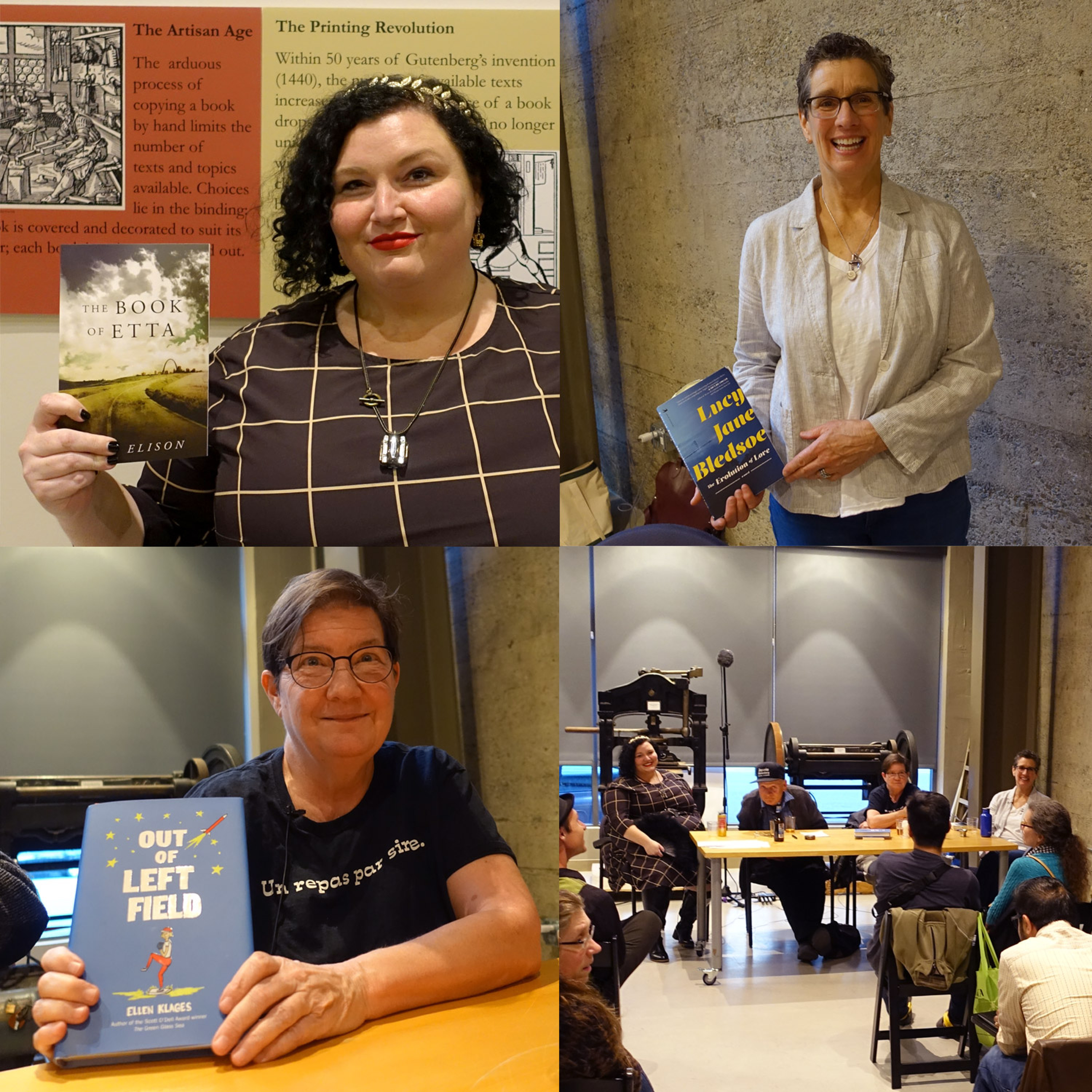 June 2018: Lucy Jane Bledsoe, Meg Elison, Ellen Klages