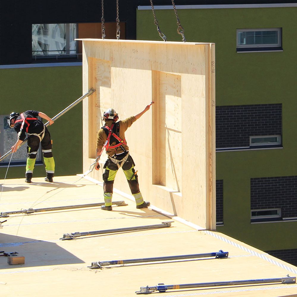 The growing demand for wooden constructions