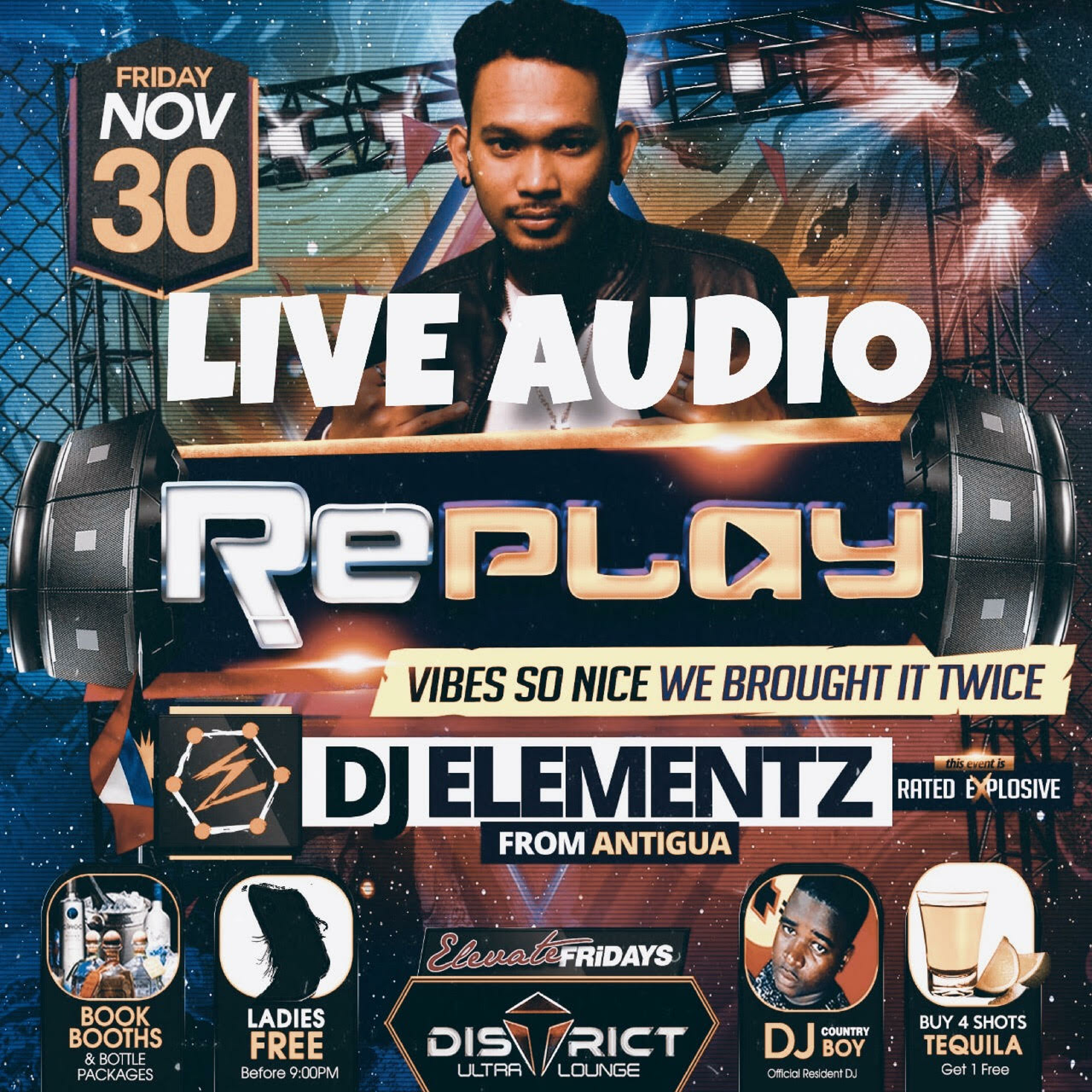 DJ ELEMENTZ (DISTRICT ULTRA LOUNGE GUYANA ) LIVE AUDIO