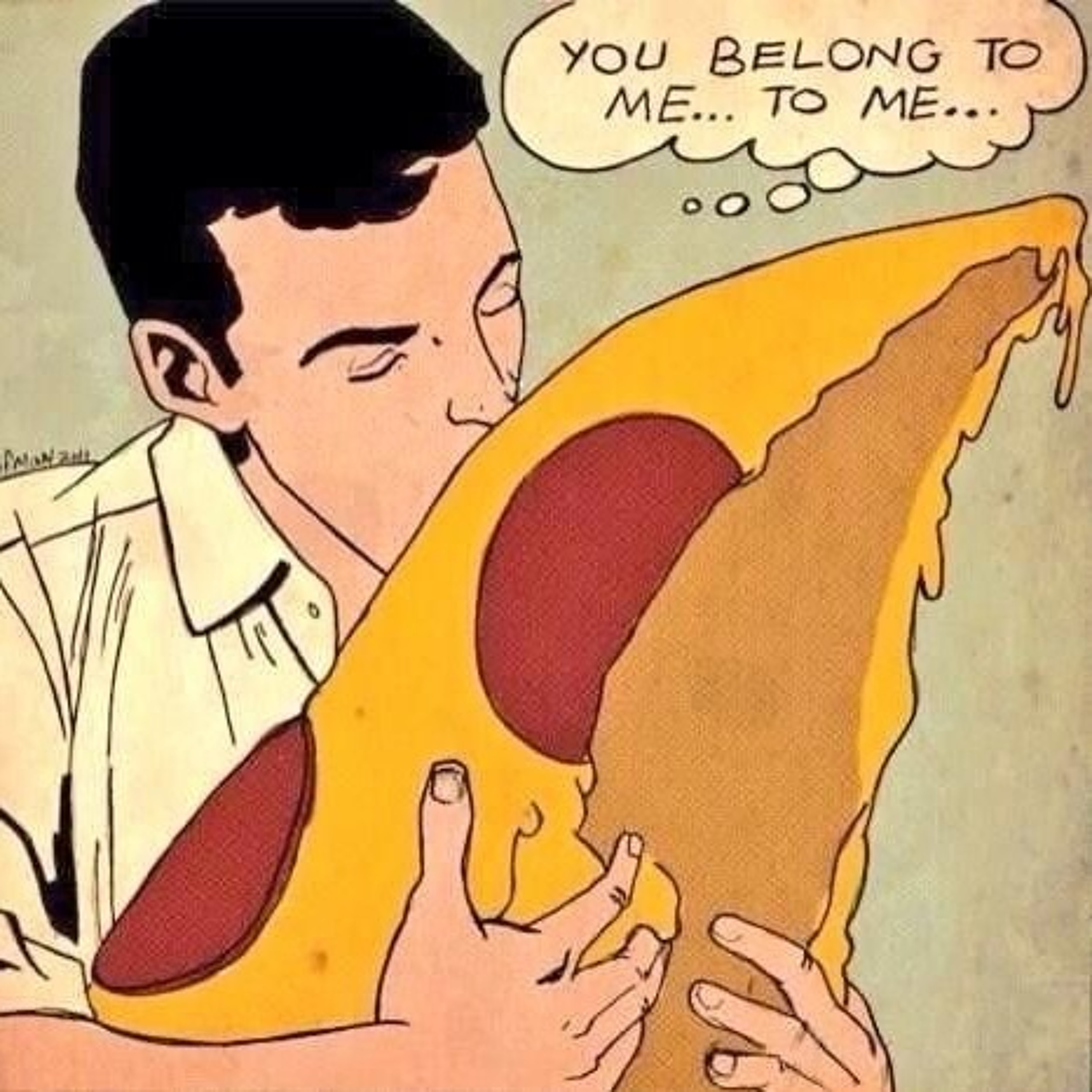 cold pizza party