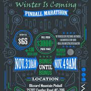 Episode #55 The Aftermath of the 24 hour Blizard Mountain Winter is coming Pinball Marathon