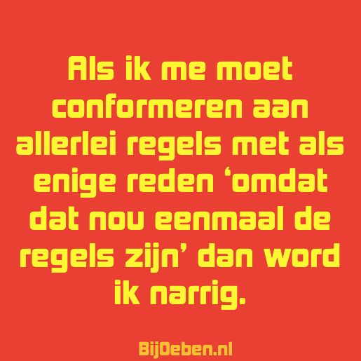 190203 Over mijn principes die belangrijker zijn dan jouw regels
