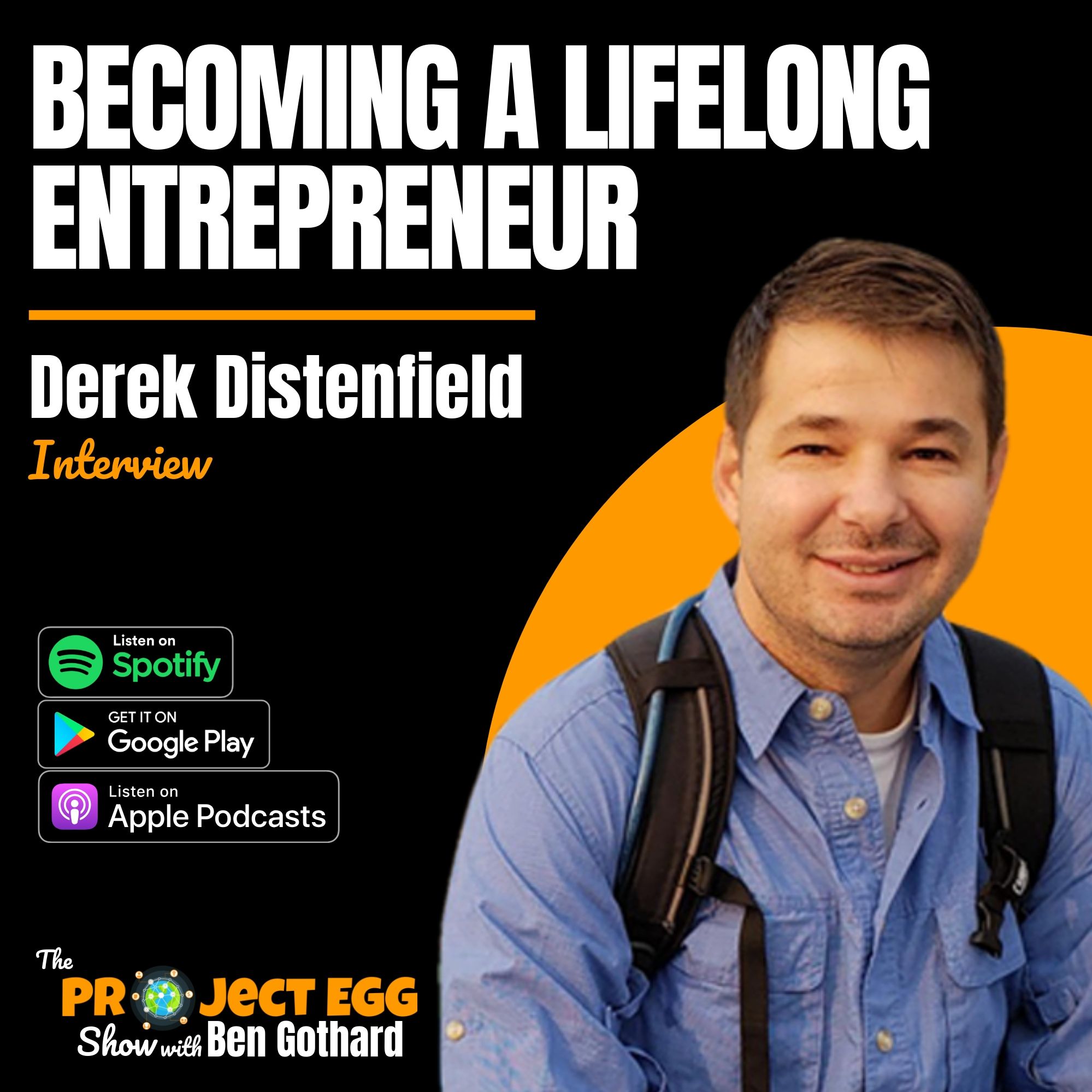 Becoming A Lifelong Entrepreneur: Derek Distenfield by The Project EGG  Show: Entrepreneurs Gathering for Growth | Conversations That Change The  World