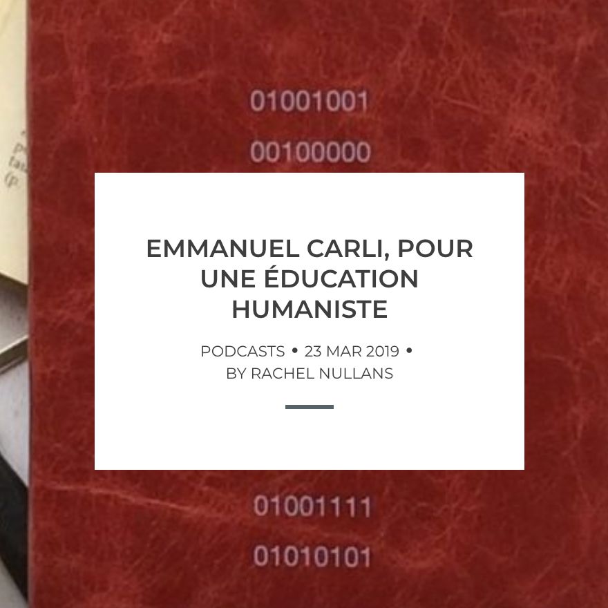 Emmanuel Carli : une éducation humaniste