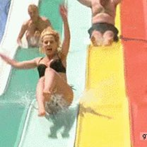 Water park boob slips