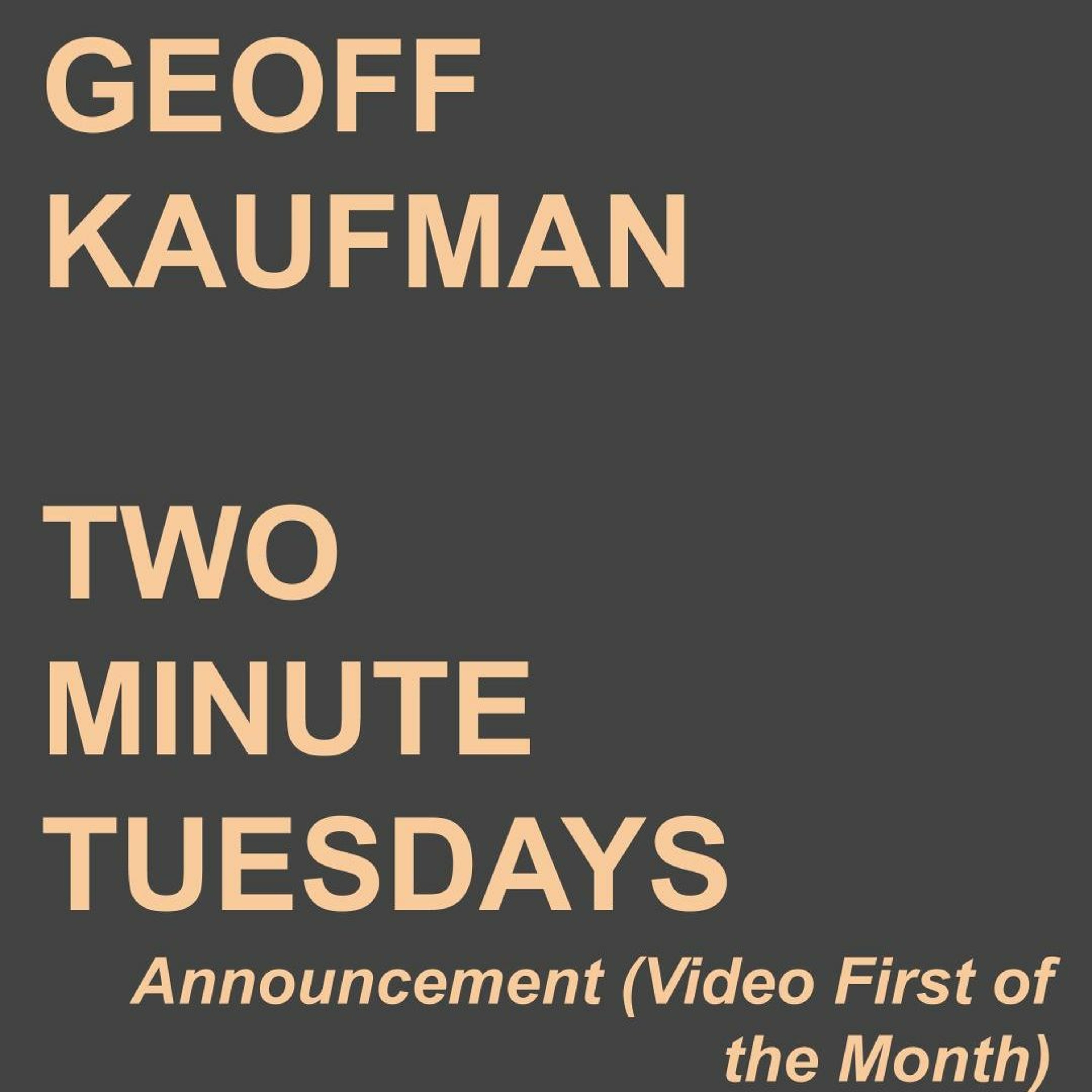 6.4.19 - Announcement (Video First of the Month)