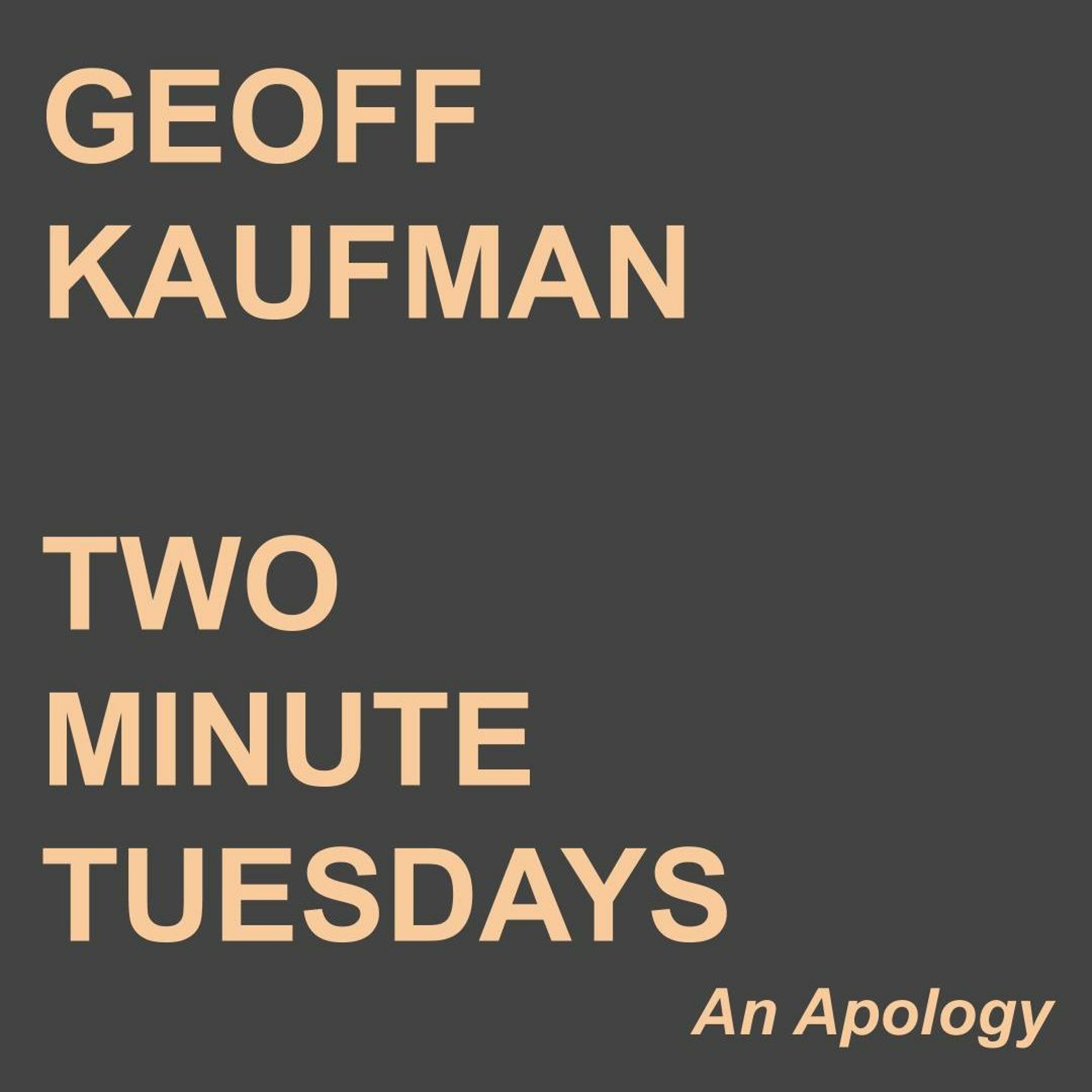 6.26.19 - An Apology