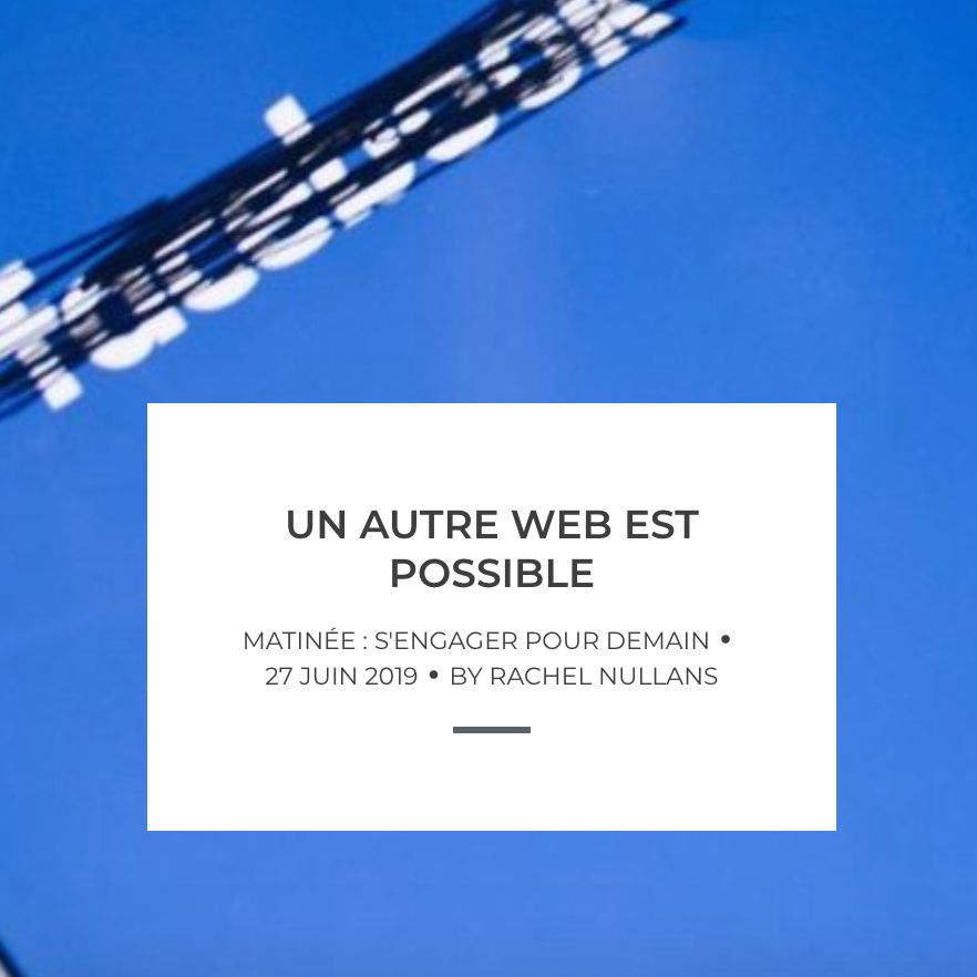 Un autre web est possible
