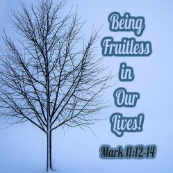 Being Fruitless in Our Lives