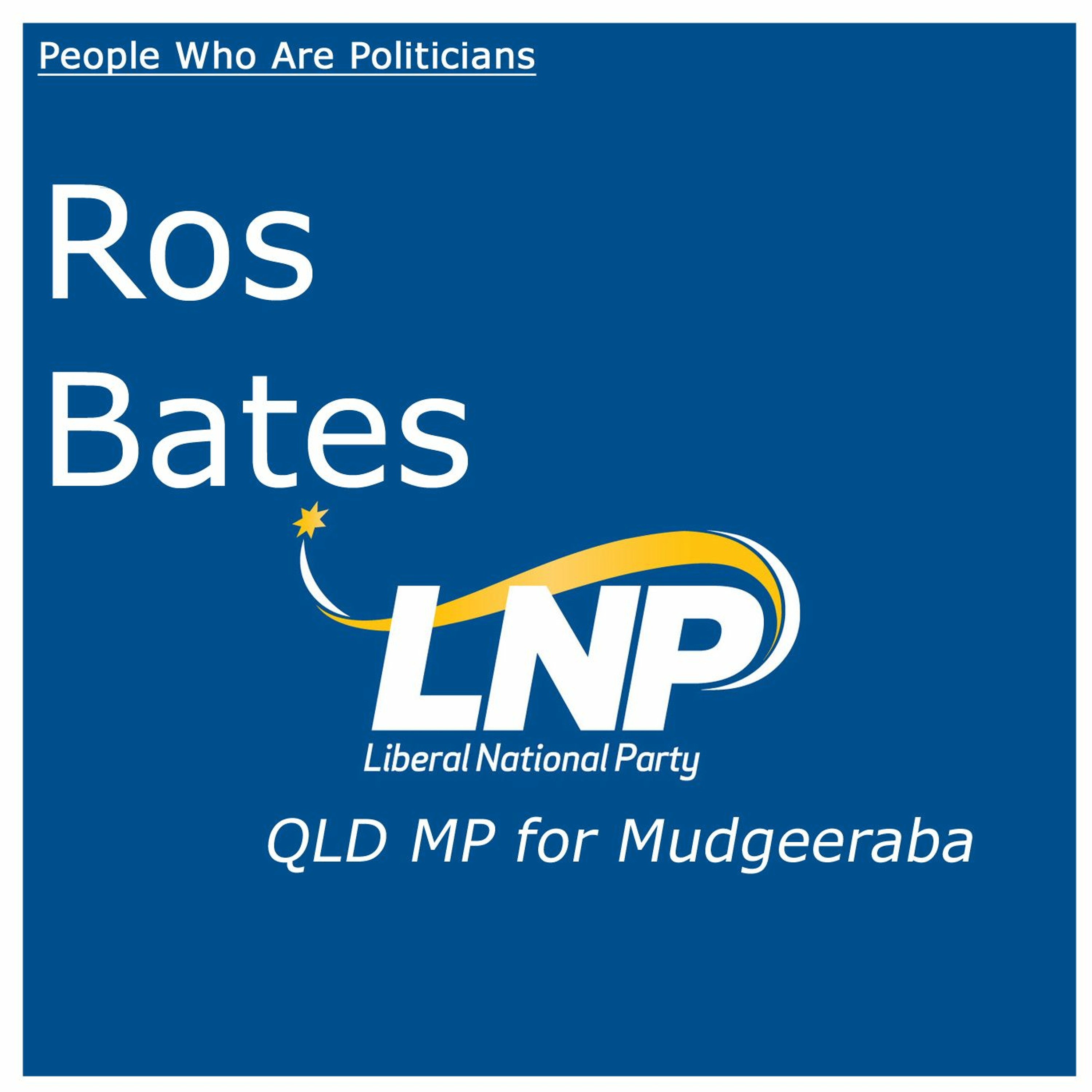 48 Ros Bates (LNP) - QLD MP For Mudgeeraba