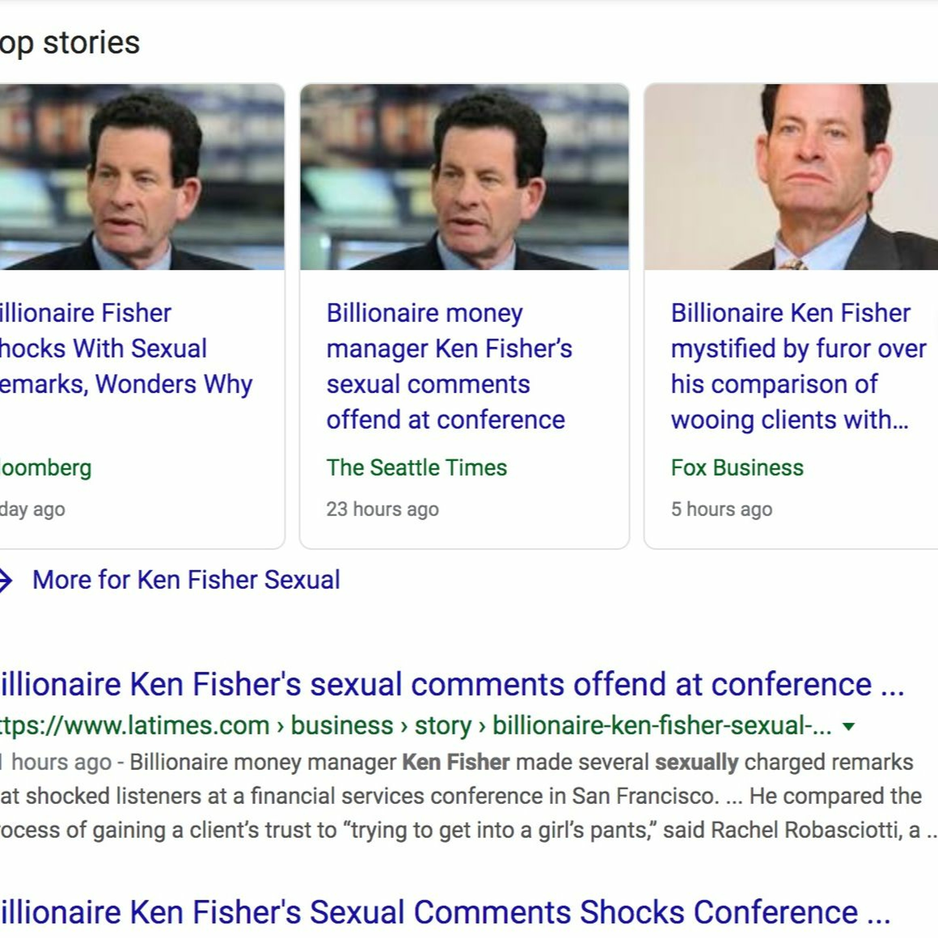 2019 - 10 - 11 KEN FISHER'S CONTROVERSIAL SPEECH & MISLEADING ADVERTISING