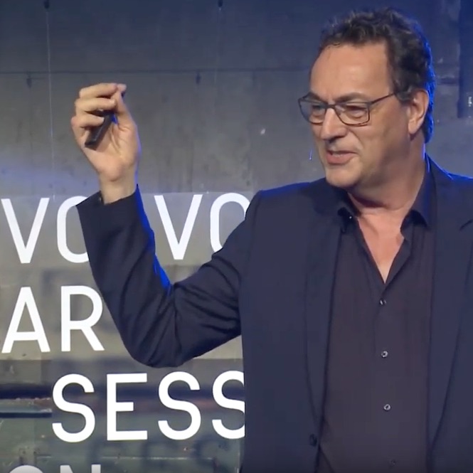 Futurist Keynote Speaker Gerd Leonhard at Volvo Arts Session 2019, Cyborgs Hellven