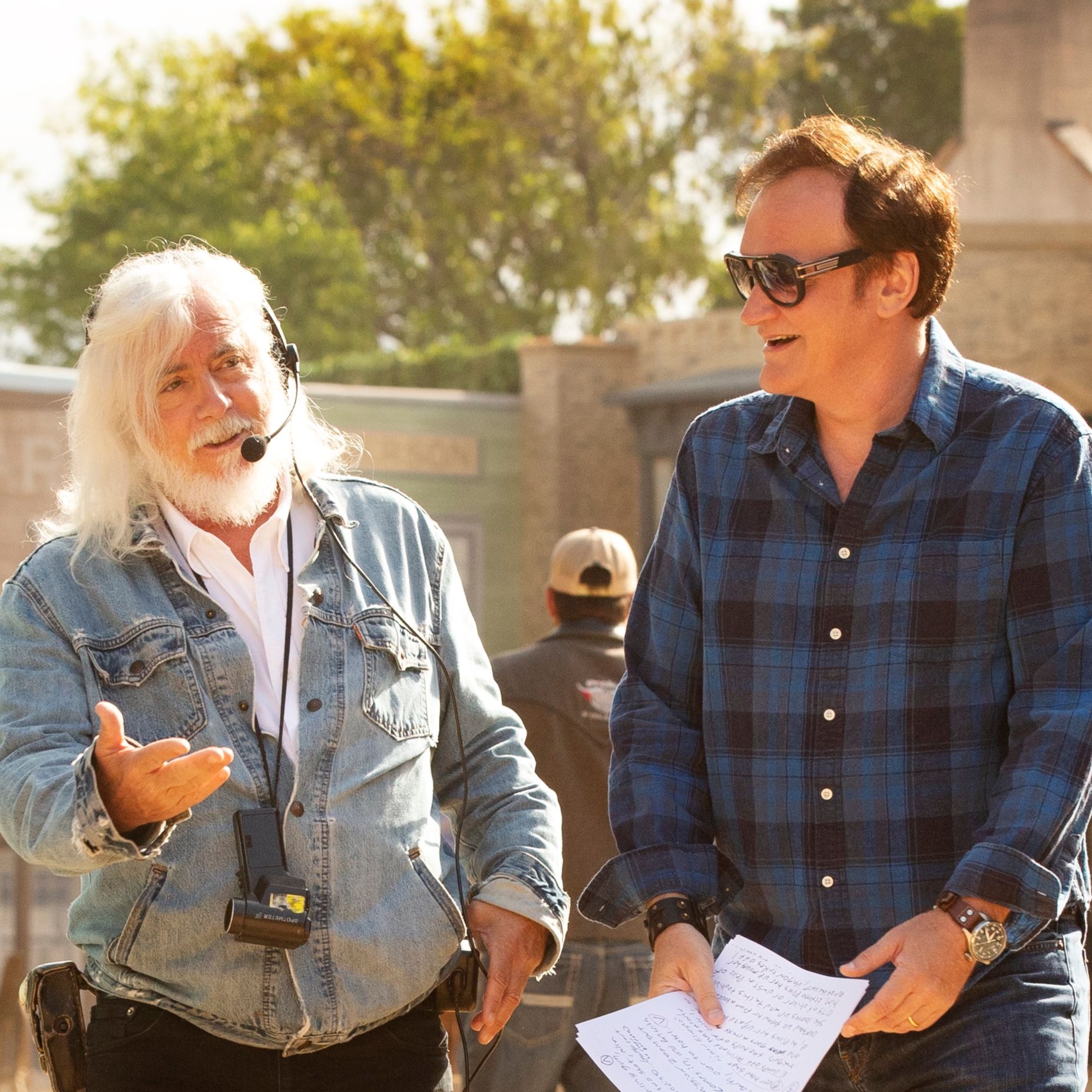 Quentin Tarantino with "Once Upon a Time in Hollywood" Cinematographer Robert Richardson