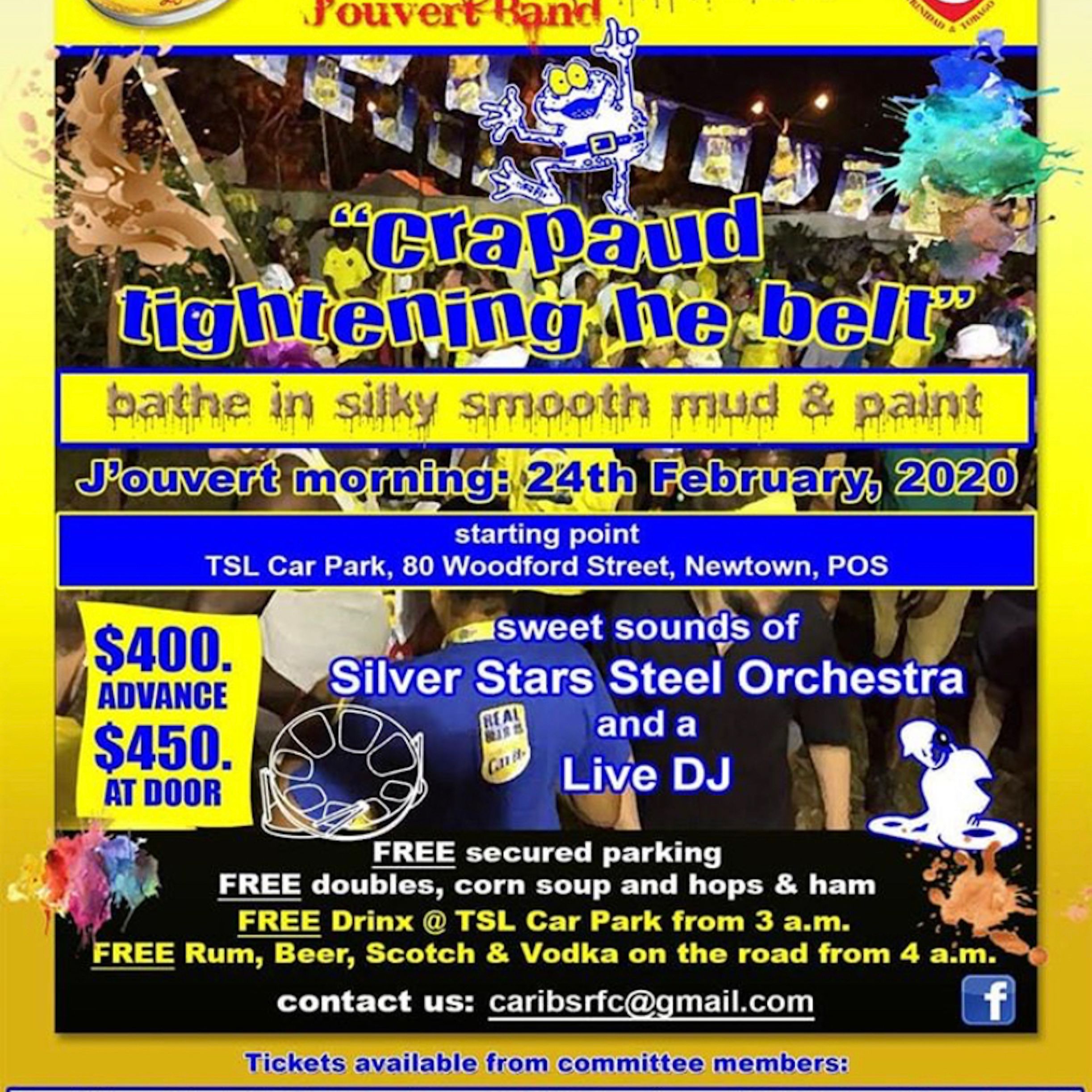 Caribs RFC "Crapaud tightening he belt" J'ouvert Band Promo Mix