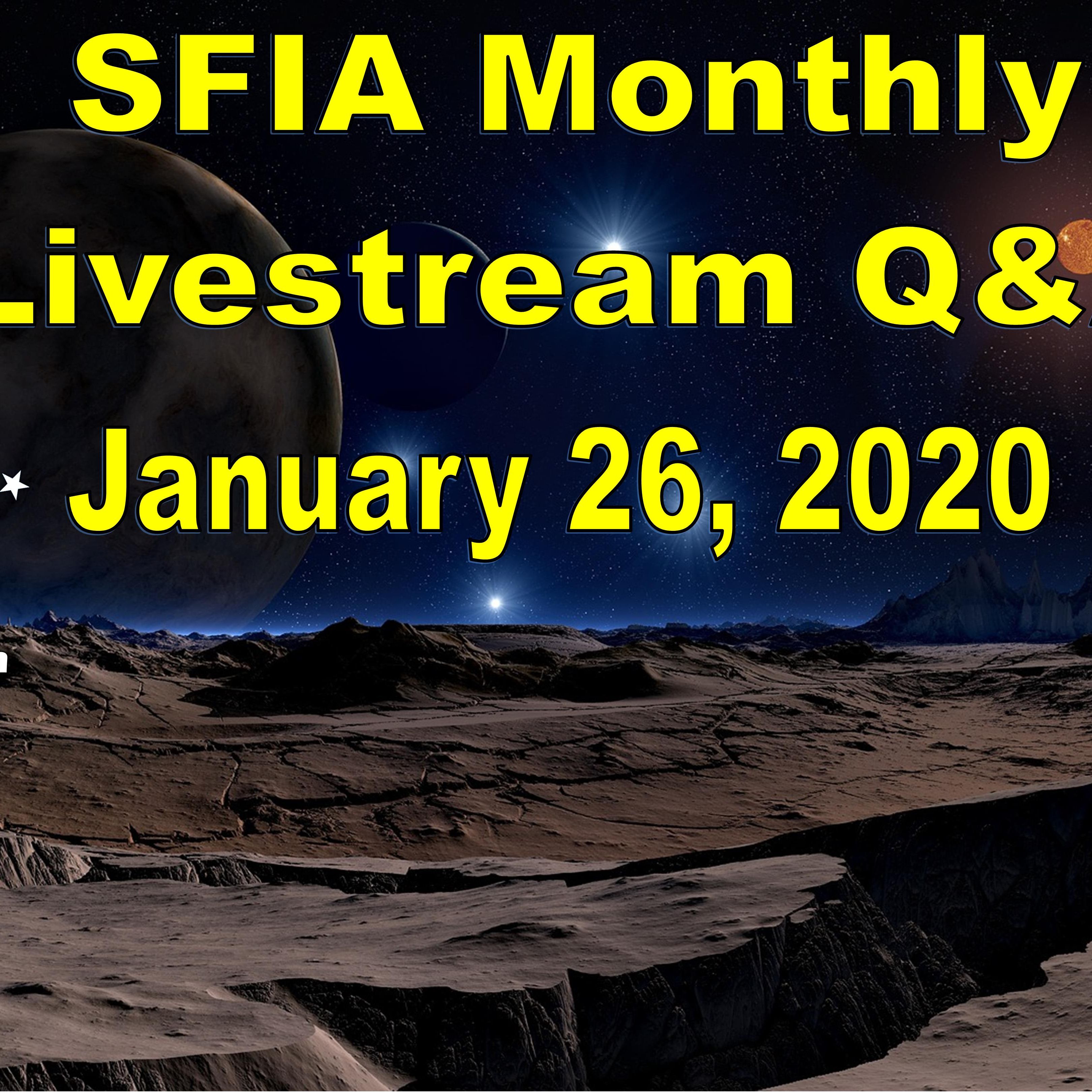 SFIA Monthly Livestream 16 - January 26 2020
