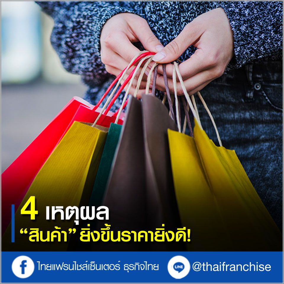 4 เหตุผลที่สินค้ายิ่งขึ้นราคายิ่งดี!