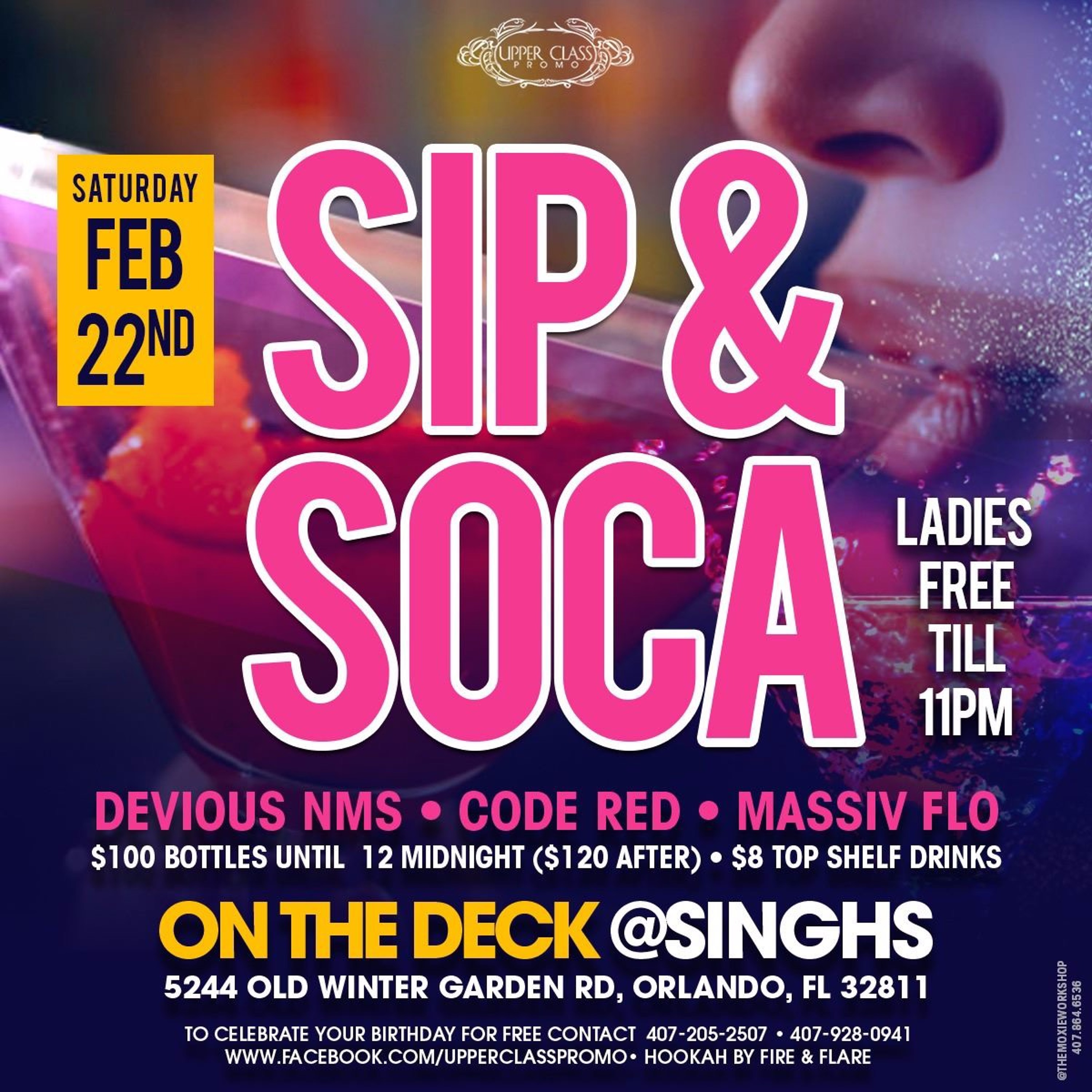 Sip & Soca Set 2/22/20 @whizzywhizz x @vexthedj #MassivFlo
