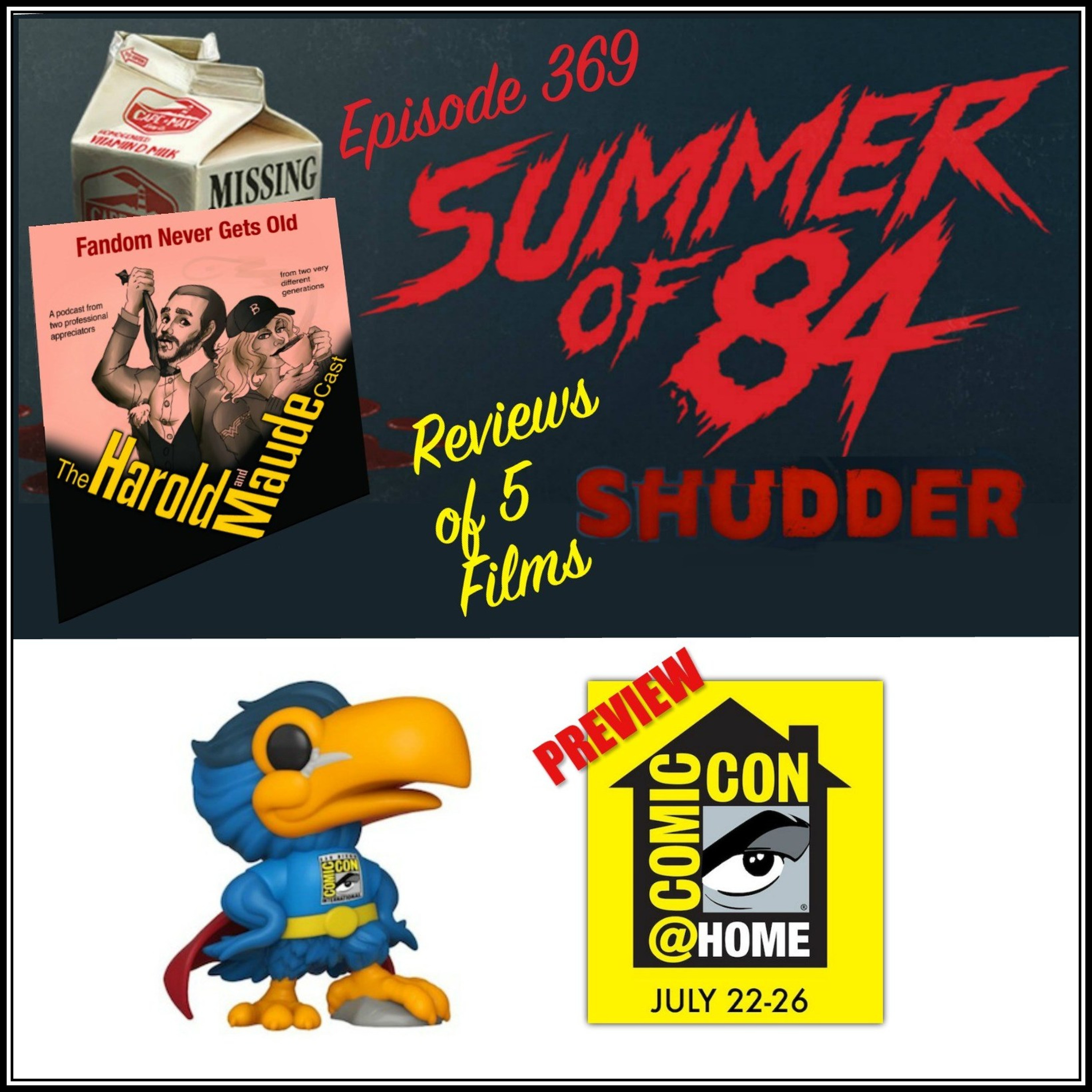 EP 369: Preview Comic-Con @Home & 5 Shudder Exclusive Film Reviews
