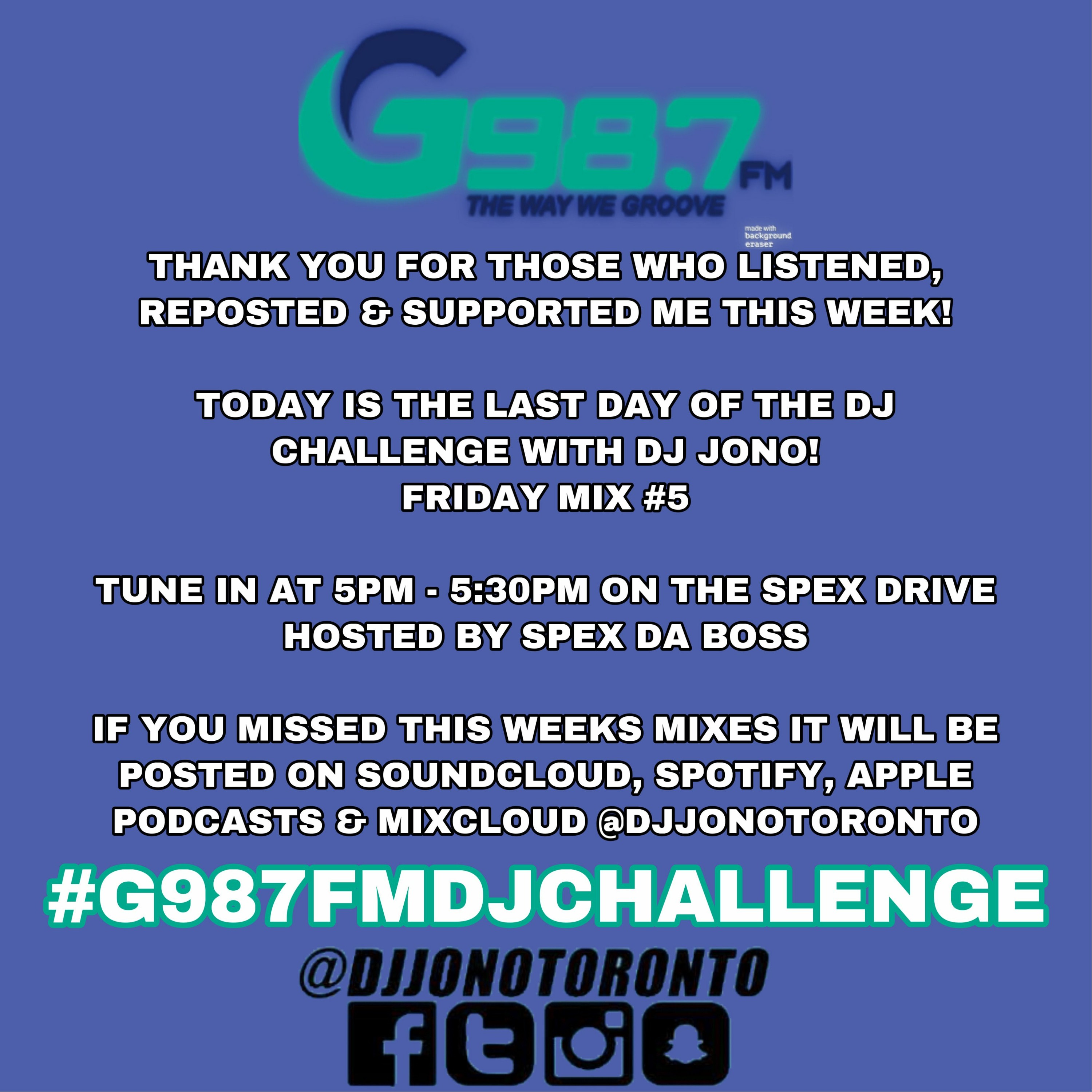 G 98.7FM DJ CHALLENGE FRIDAY MIX #5
