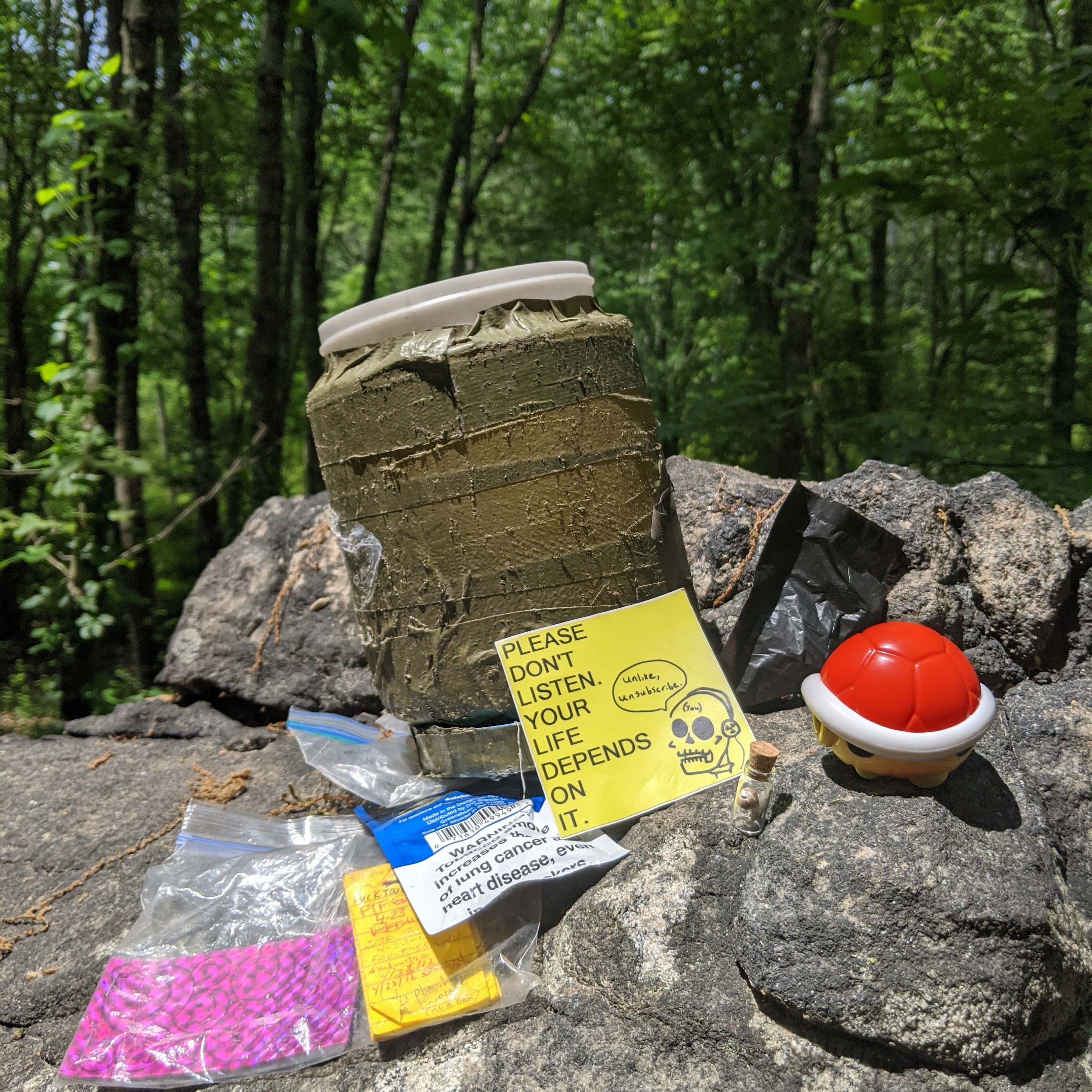 Please Don't Listen Episode 105- Geocaching and Mundane Treasures