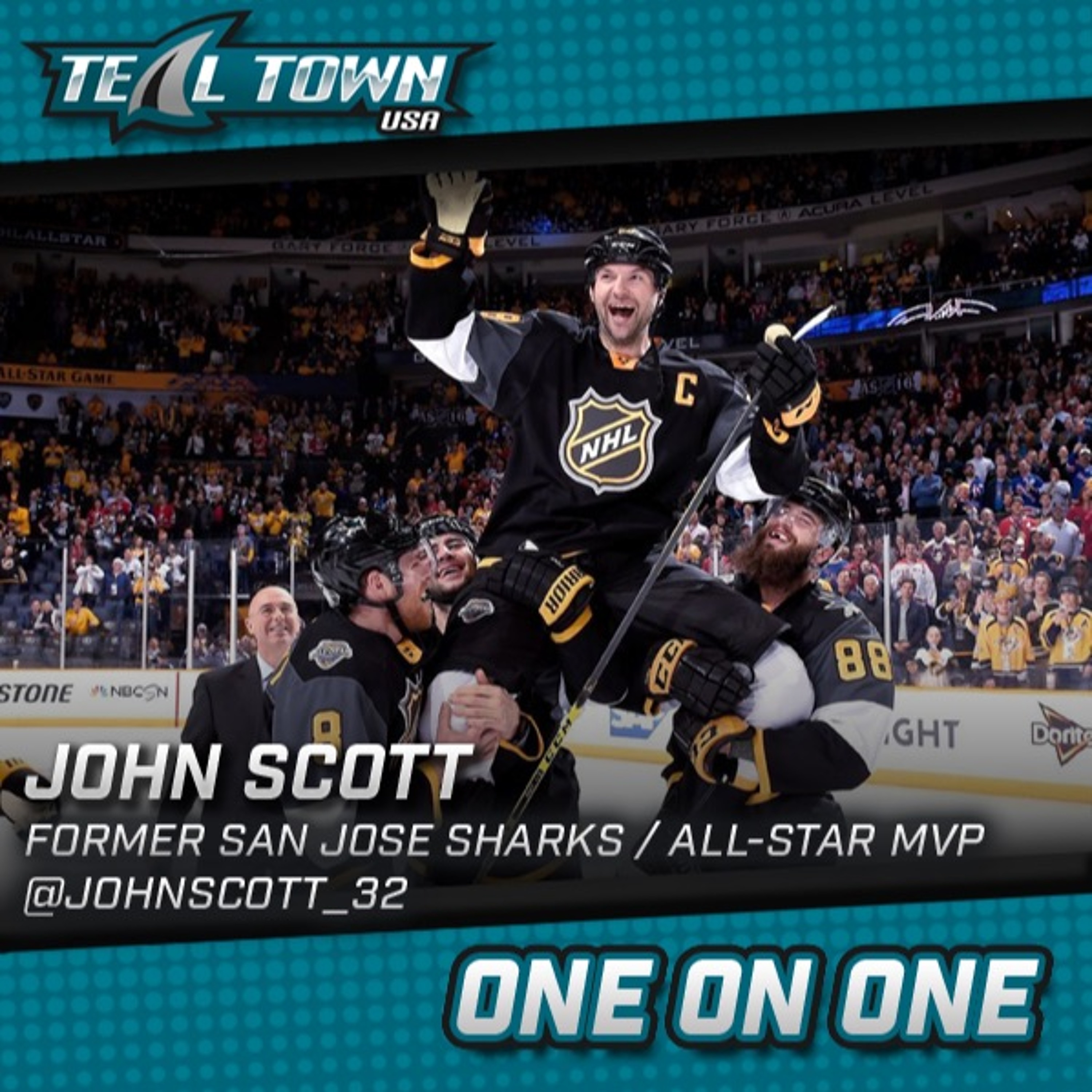 One on One with John Scott - San Jose Sharks / NHL All Star MVP