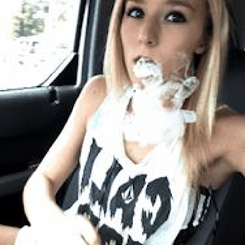 Fail blow smoking with girl fan photo