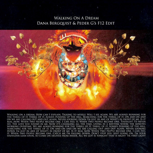 Walking On A Dream (Dana Bergquist & Peder G's F12 Edit)
